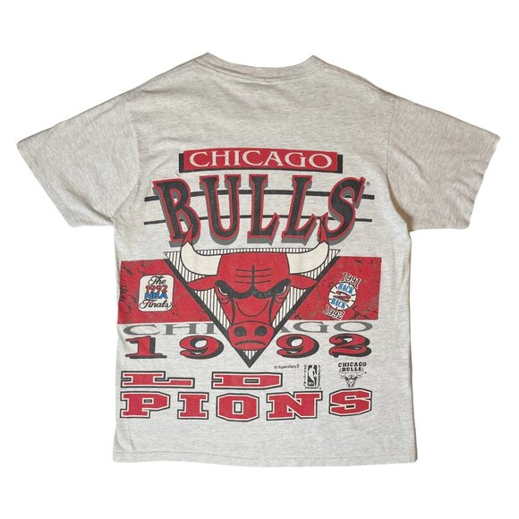 1992 Chicago Bulls World Champions AOP Tee L - Picture 2 of 9